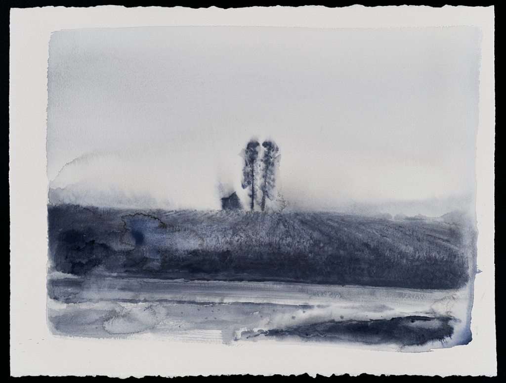 South Lowell, monotype, 22 x 30, by Damian Stamer at Craven Allen Gallery