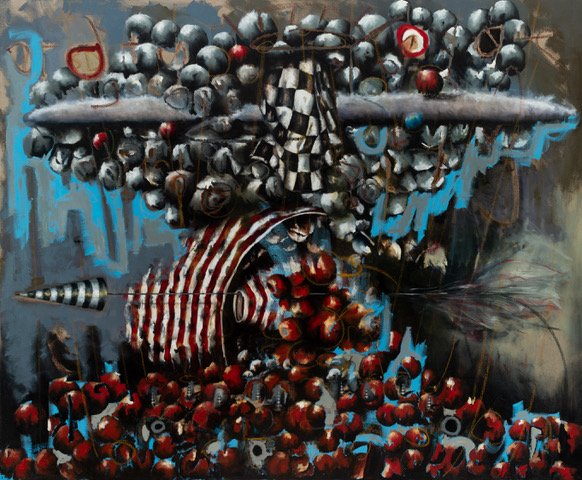 Heatstring by Ben Bridgers, oil on linen, 56 x 68