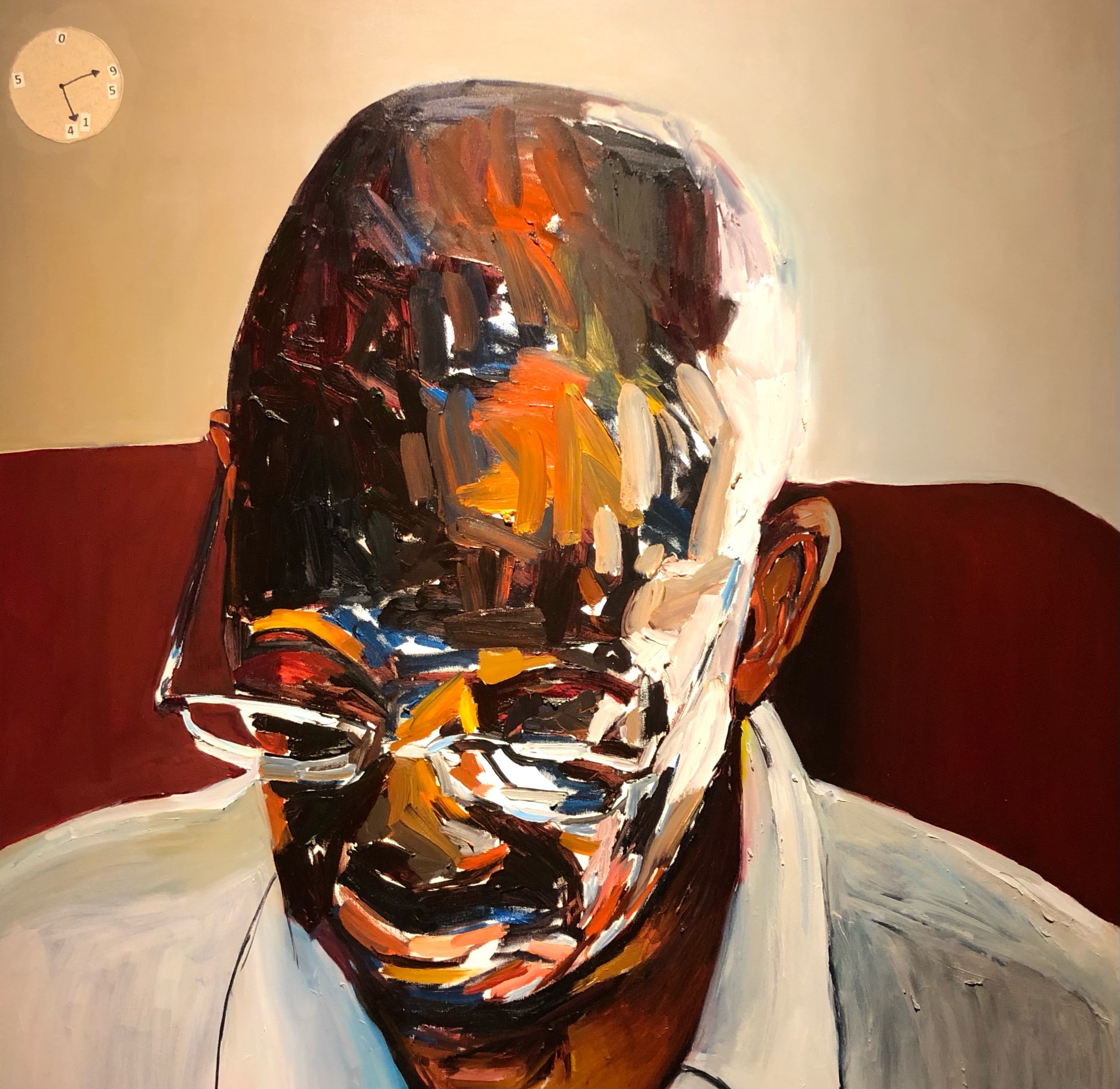 Beverly McIver Daddy Looking Down 36 x 36 oil on canvas 30,000