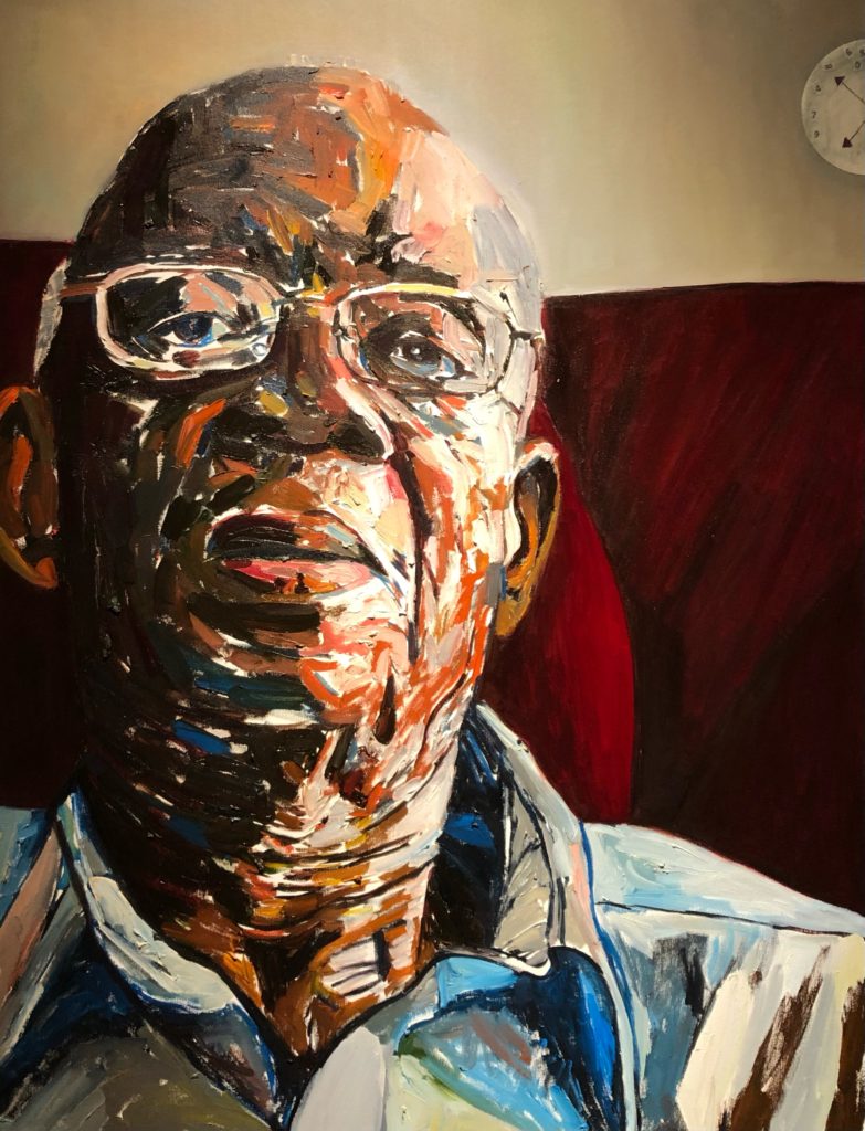 Beverly McIver Daddy Time 48 x 36 oil on canvas 45,000