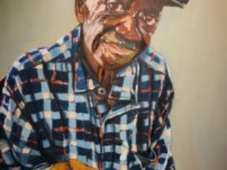 Beverly McIver Daddy in his Cap 48 x 36 oil on canvas 45,000
