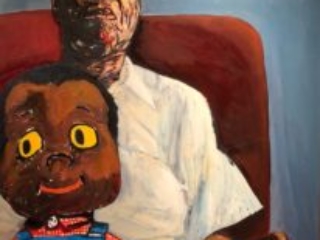 Beverly McIver Daddy&rsquo;s Boy 48 x 36 oil on canvas 45,000