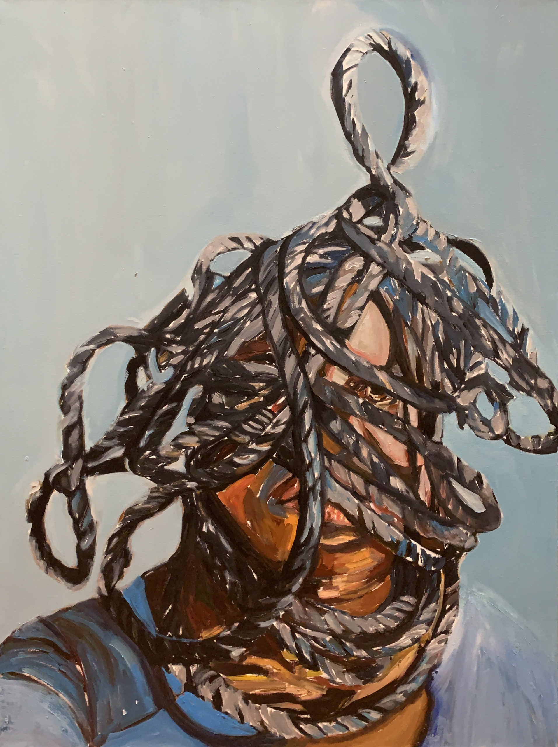 Underneath by Beverly McIver, oil on canvas, 40 x 30 at Craven Allen Gallery  30,000