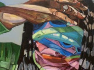 What I Can't See II by Beverly McIver, oil on canvas, 40 x 30 at Craven Allen Gallery  30000