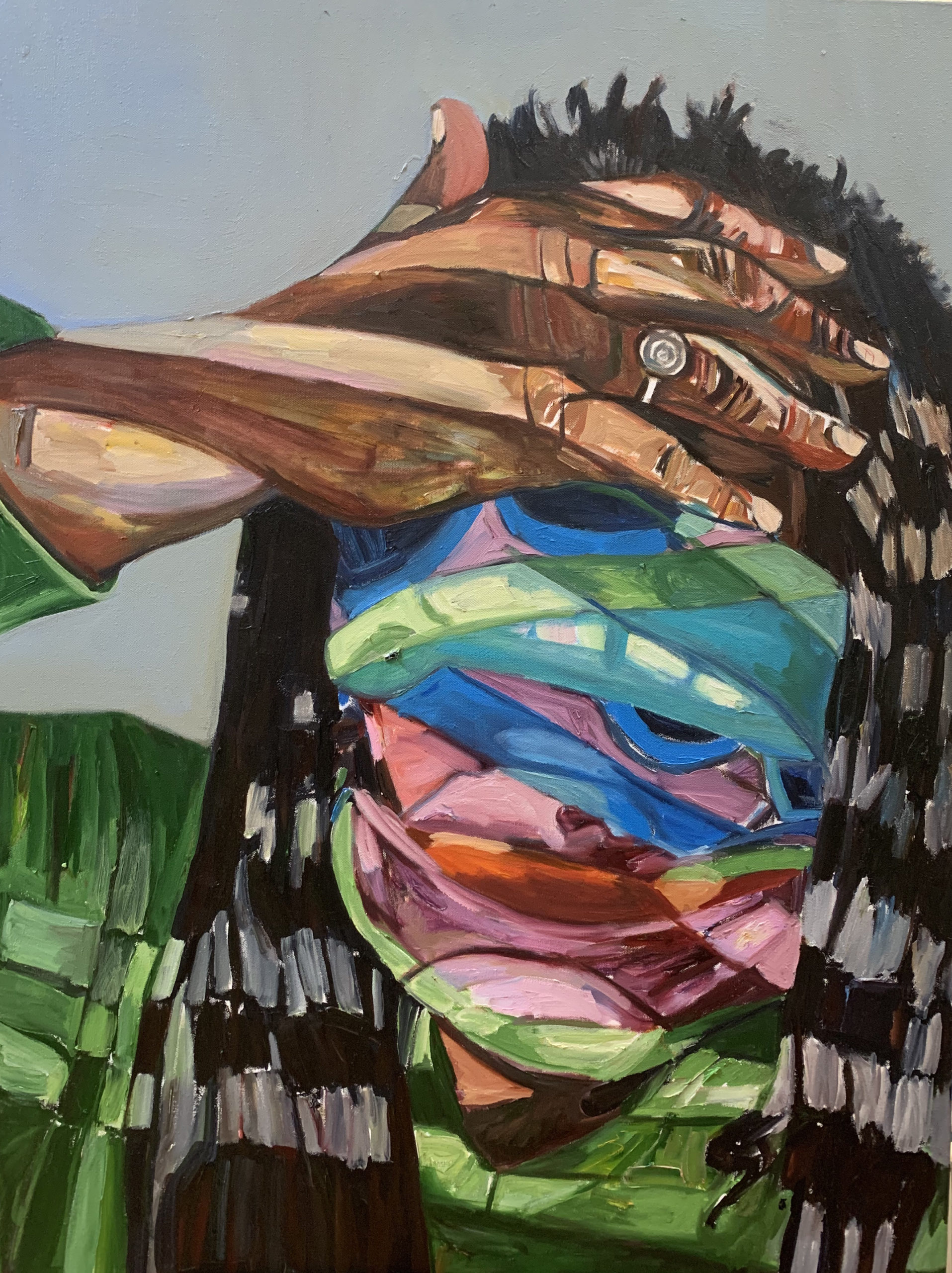 What I Can't See II by Beverly McIver, oil on canvas, 40 x 30 at Craven Allen Gallery  30000