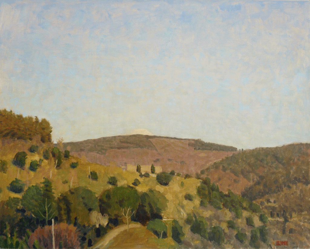 Clear Winter Morning, Cortona, Oil on linen 16 x 20 by John Beerman at Craven Allen Gallery