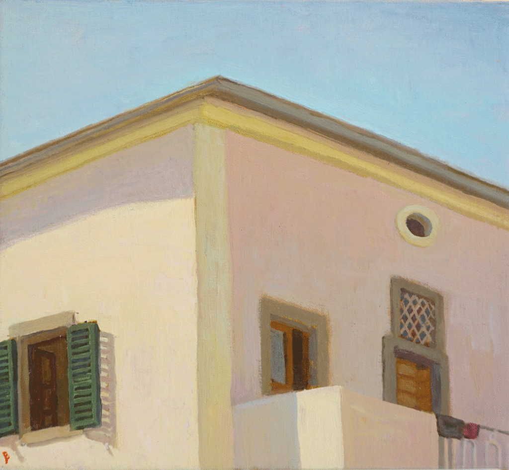 Italian Studio, Oil on linen, 10 x 11 by John Beerman At Craven Allen Gallery