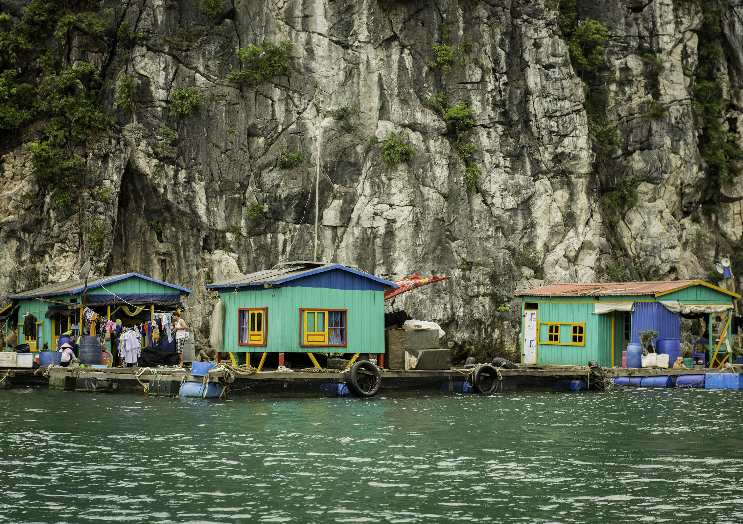 Vietnam Water Village, Ha Long Bay by Greg Plachta, photograph at Craven Allen Gallery
