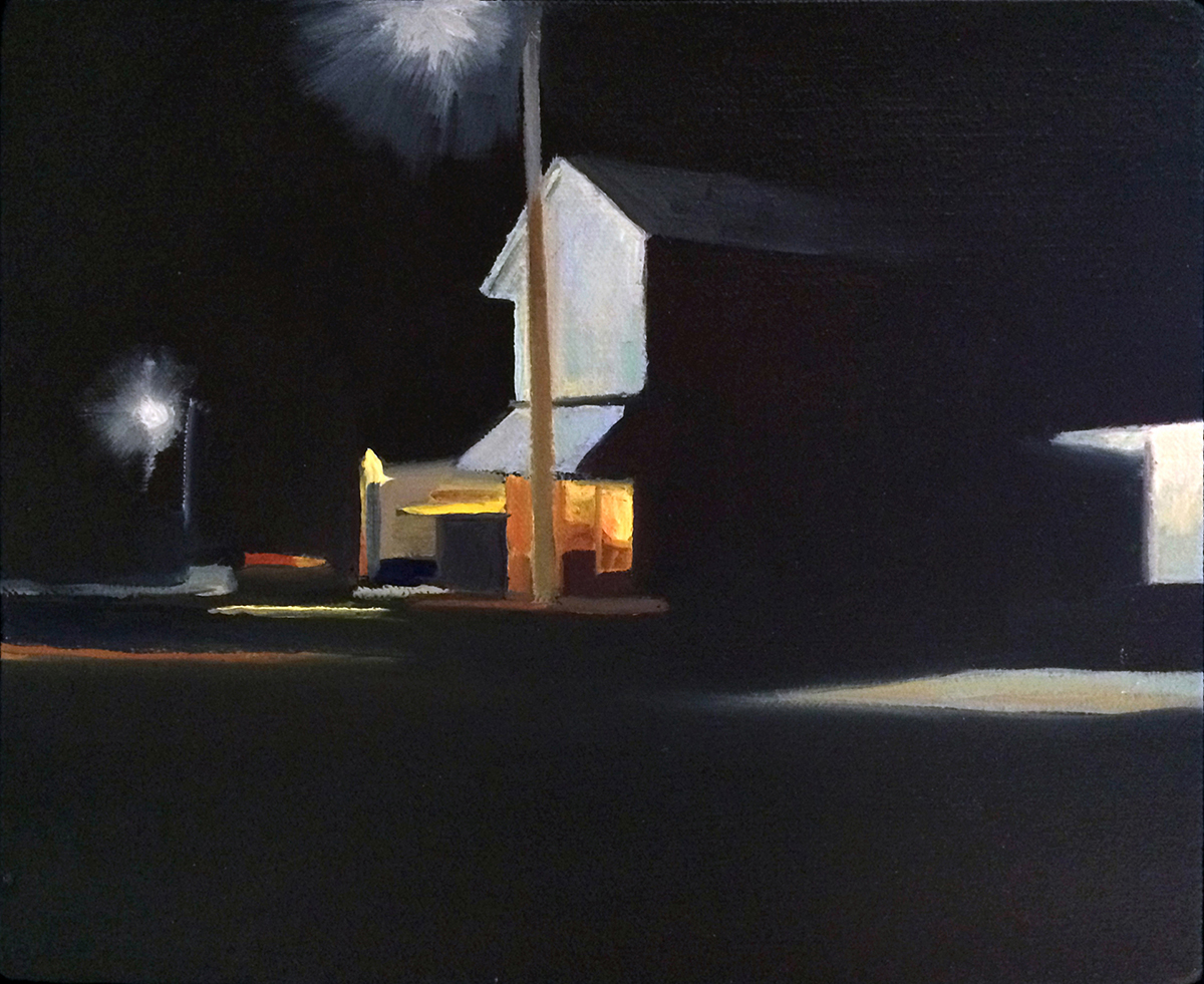 Midnight Oil by David Davenport 24X30 oil on canvas at Craven Allen Gallery  3500