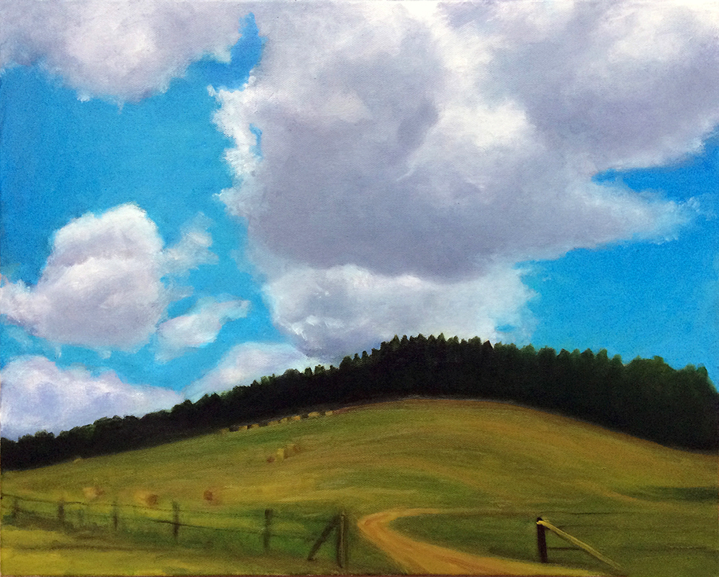 Mountain Clouds by David Davenport 16X20 oil on canvas at Craven Allen Gallery  1400