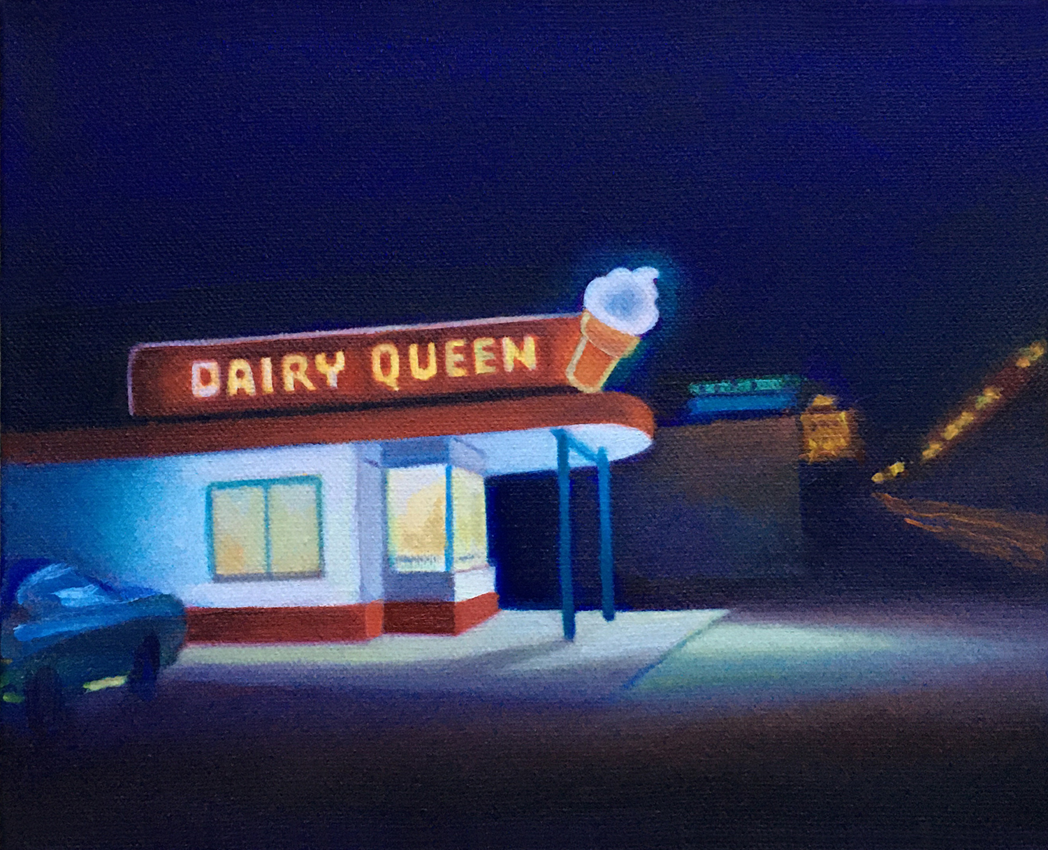 Nocturnal Delight by David Davenport 8X10 oil on canvas at Craven Allen Gallery   800