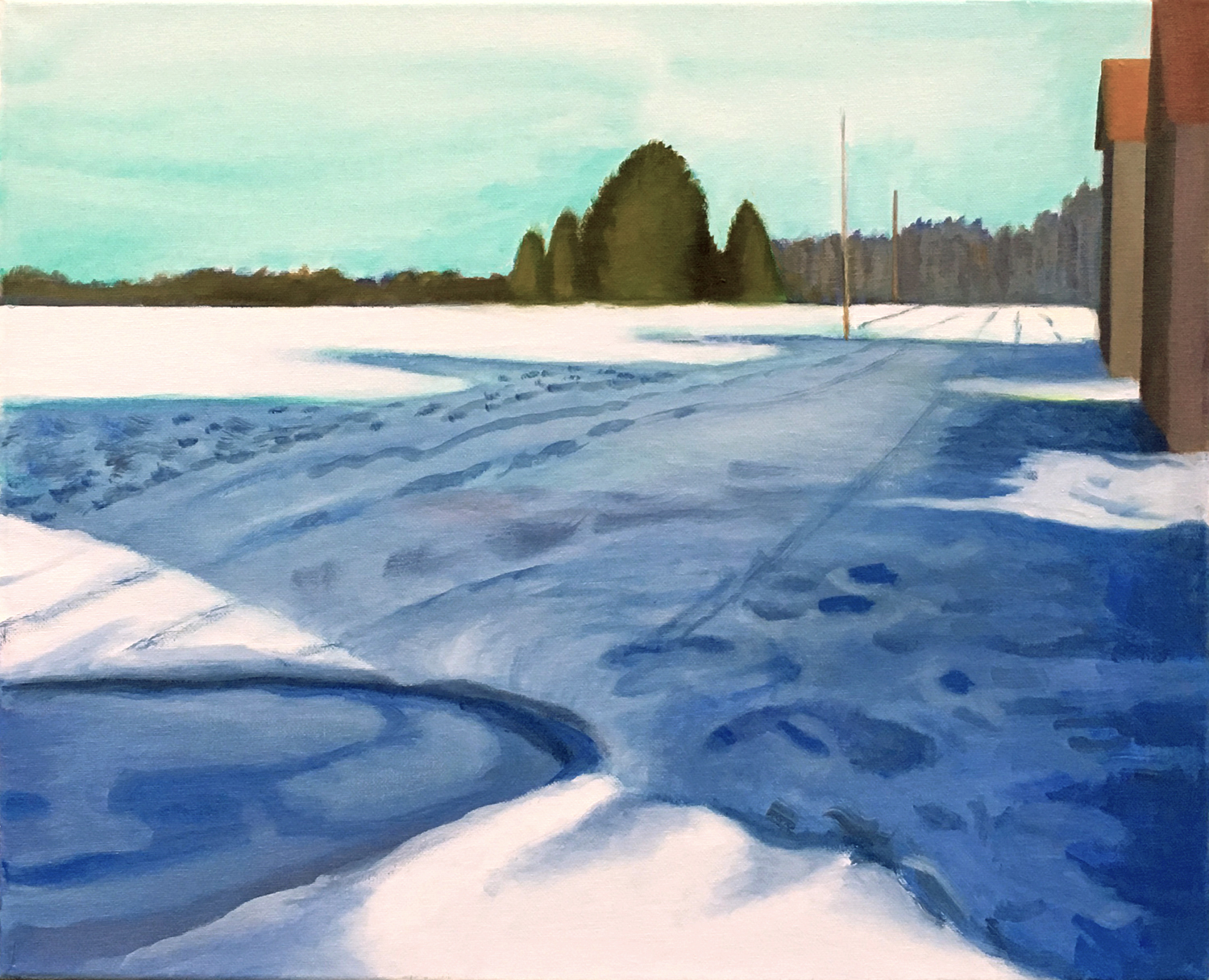 Winter by David Davenport 16X20 oil on canvas at Craven Allen Gallery  1400
