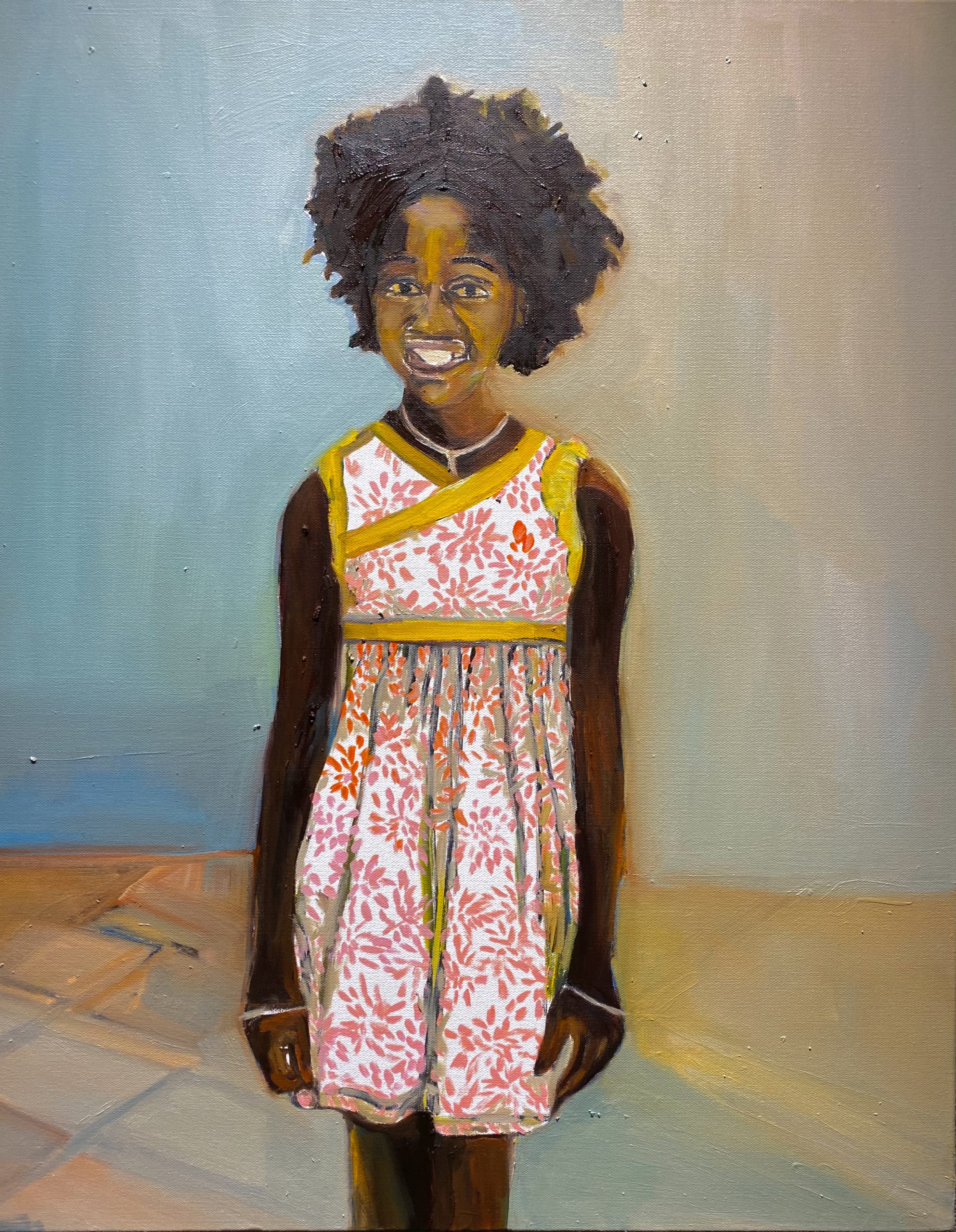 Eloise I by Beverly McIver, oil on canvas, 30  x 24 at Craven Allen Gallery  25,000