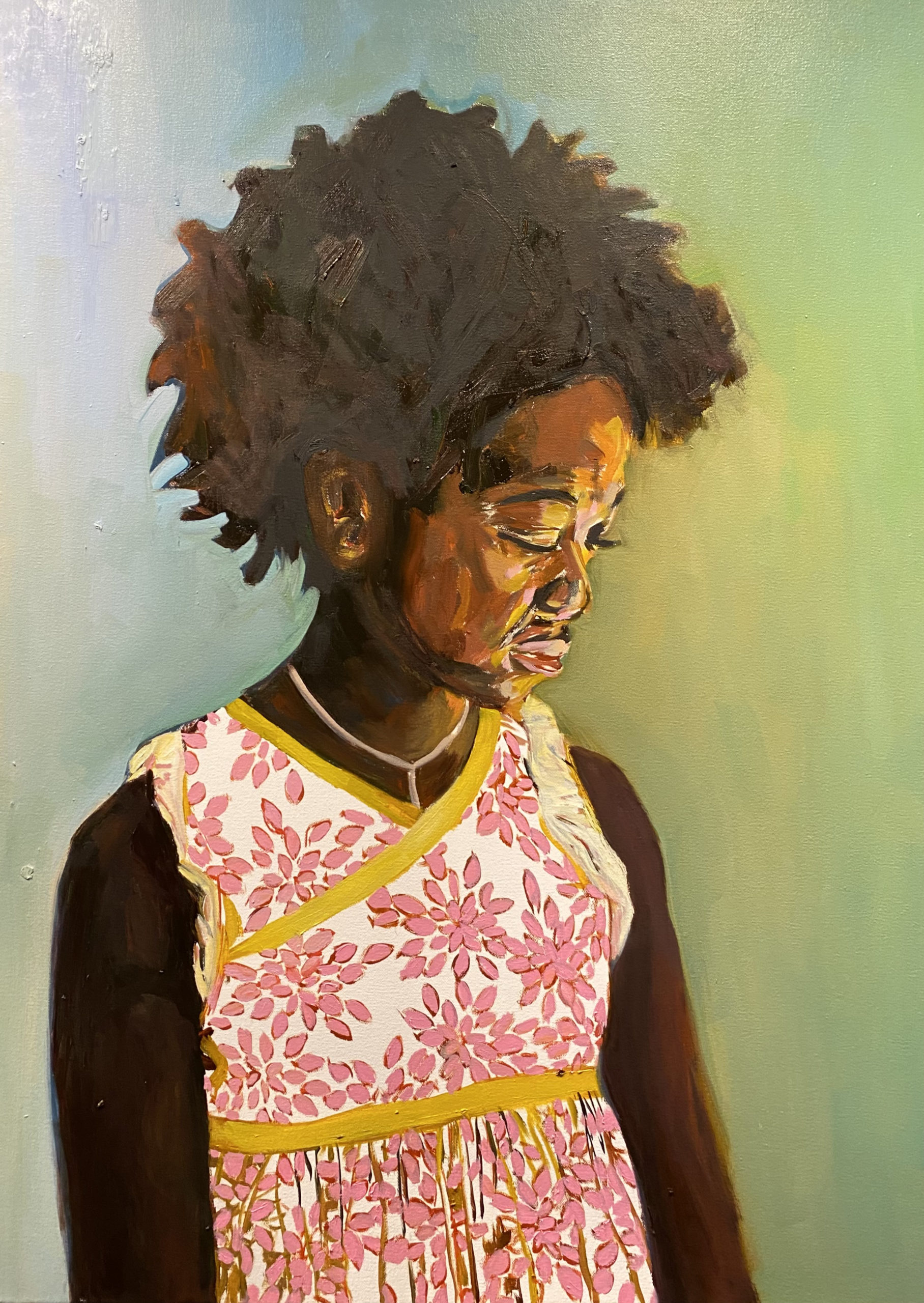 Eloise I  by Beverly McIver, oil on canvas, 40 x 30 at Craven Allen Gallery  SOLD