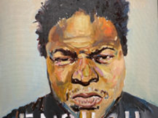 Enough by Beverly McIver, oil on canvas, 30 x 24 at Craven Allen Gallery  25,000