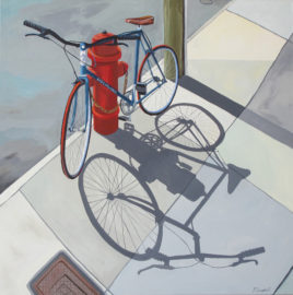 Foster St II oil on canvas by Rachel Campbell at Craven Allen Gallery