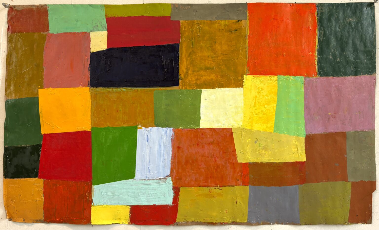 Full on Color #2 by John Beerman, mixed media on paper, 18 x 30, $7,600