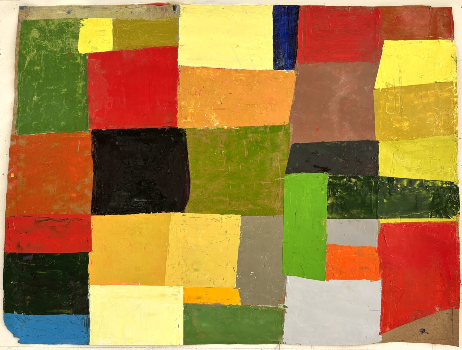 Full on Color #6 by John Beerman, mixed media on paper, 15 x 20, $5,500