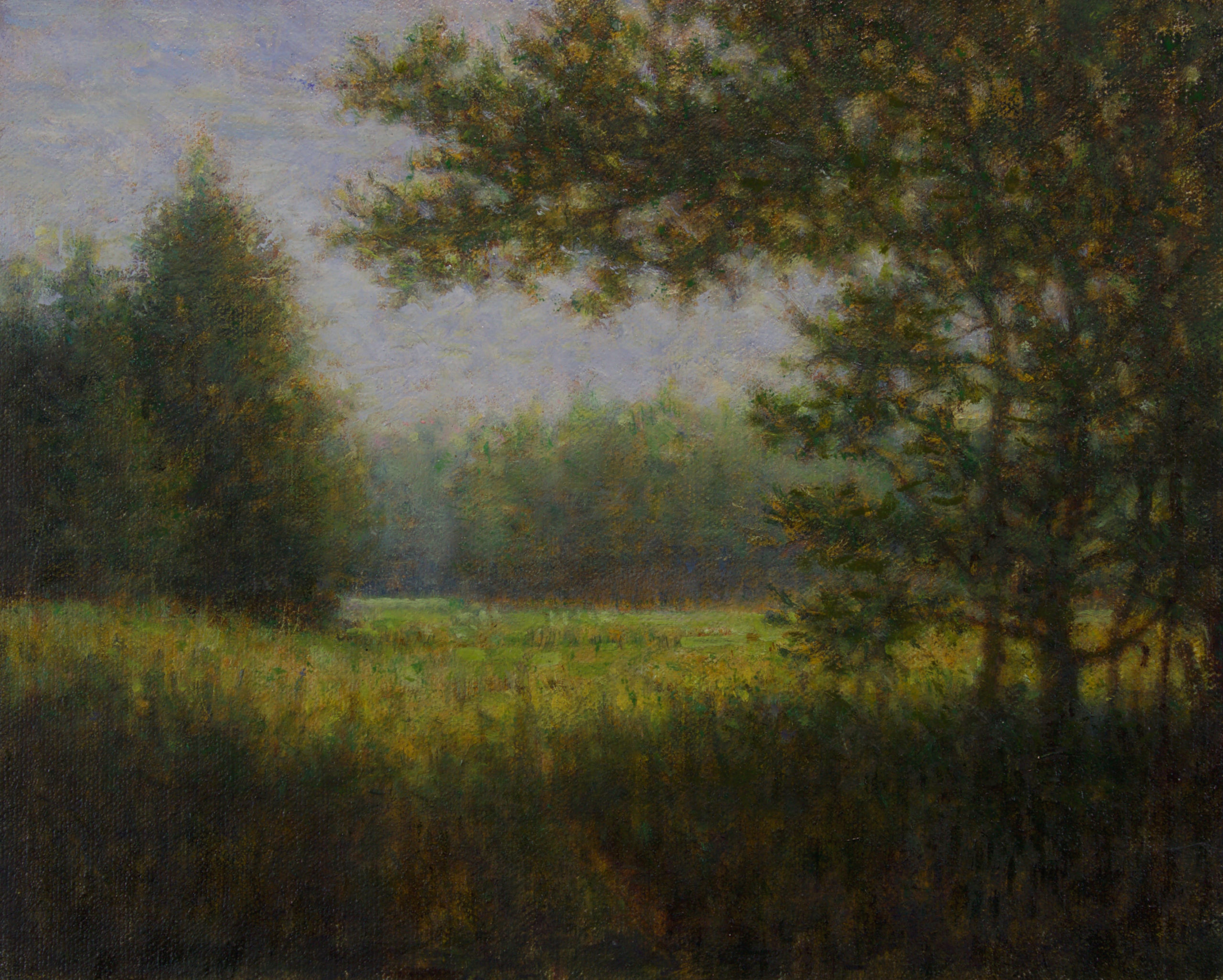 The Field by Gerry O’Neill, oil on canvas, 8×10 at Craven Allen Gallery