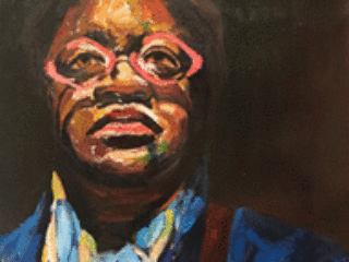Self Portrait, Oil on Canvas, 22 x 31 by Beverly McIver at Craven Allen Gallery
