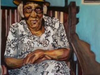 Margaret by Beverly McIver, oil on canvas, 40 x 30 at Craven Allen Gallery  30,000