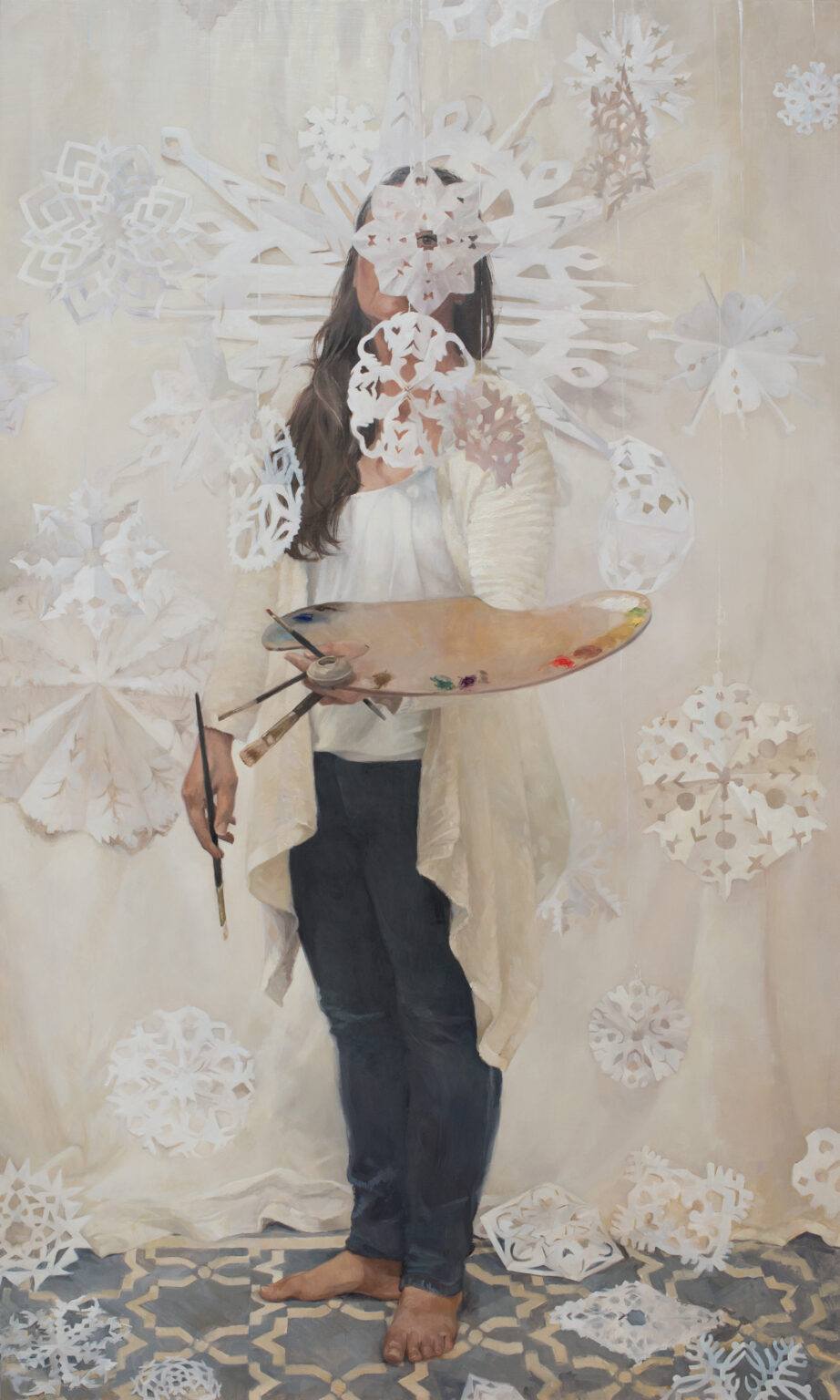 Im a Special Snowflake by Alia El-Bermani, oil on aluminum, 60 x 36, 20,000