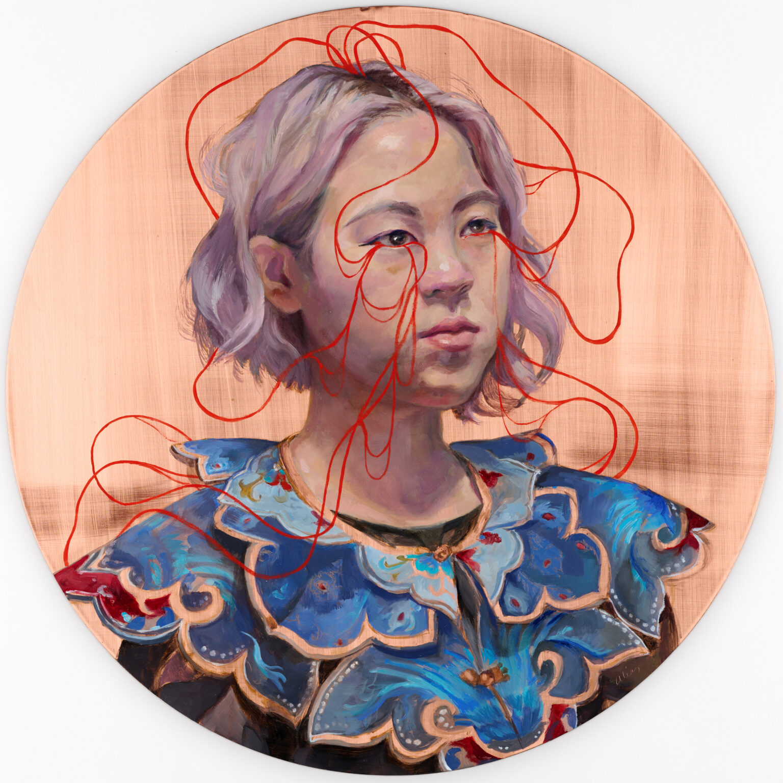 Isabel by Alia El-Bermani, oil on copper, 20 x 20, 8,000