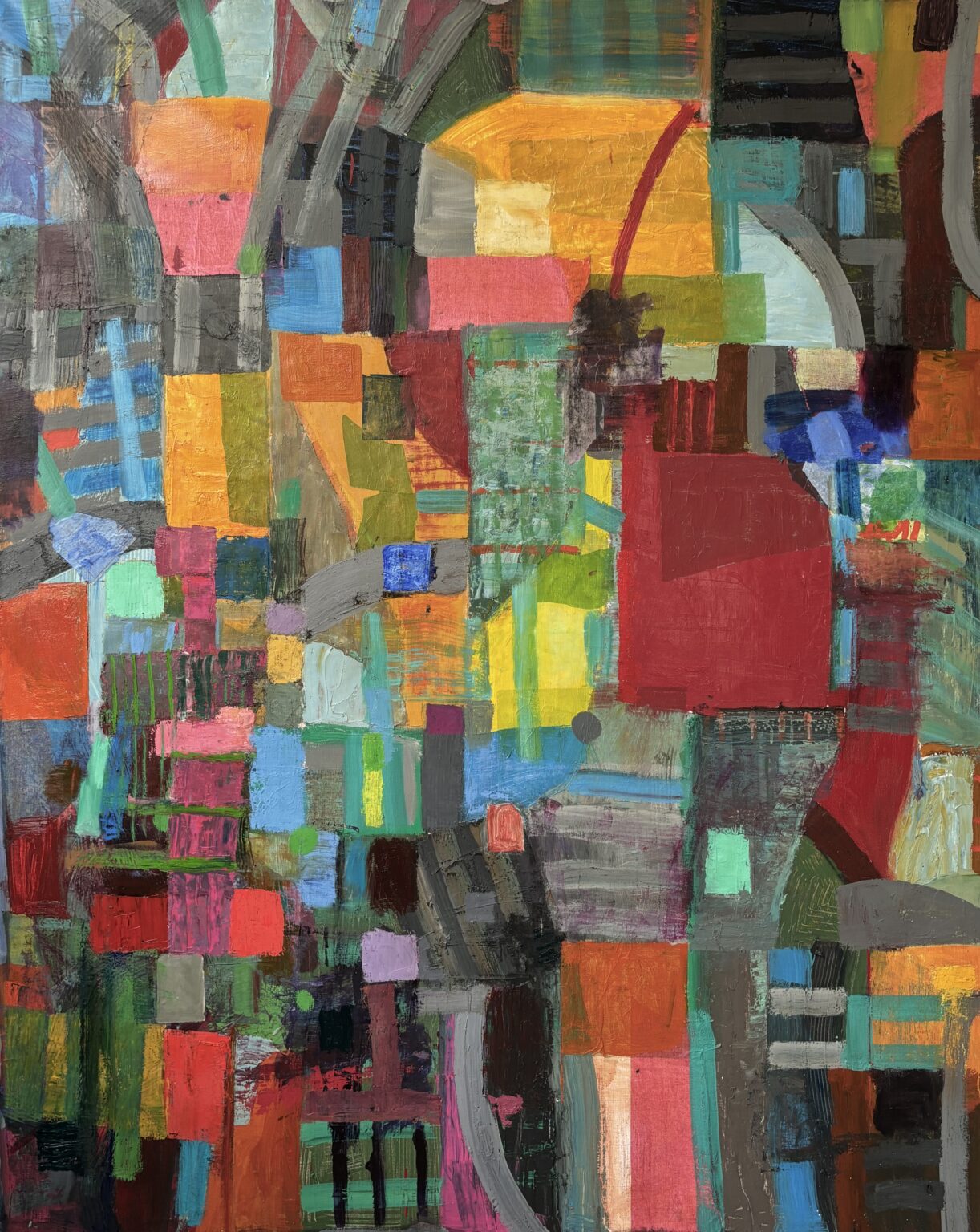 It’s Music, People by John Beerman, mixed media on linen, 77 x 62, SOLD