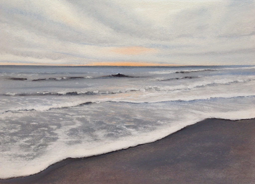 New Year's Day by Sue Sneddon pastel 7 x 10 framed size 14.5 x 17.5 at Craven Allen Gallery 650