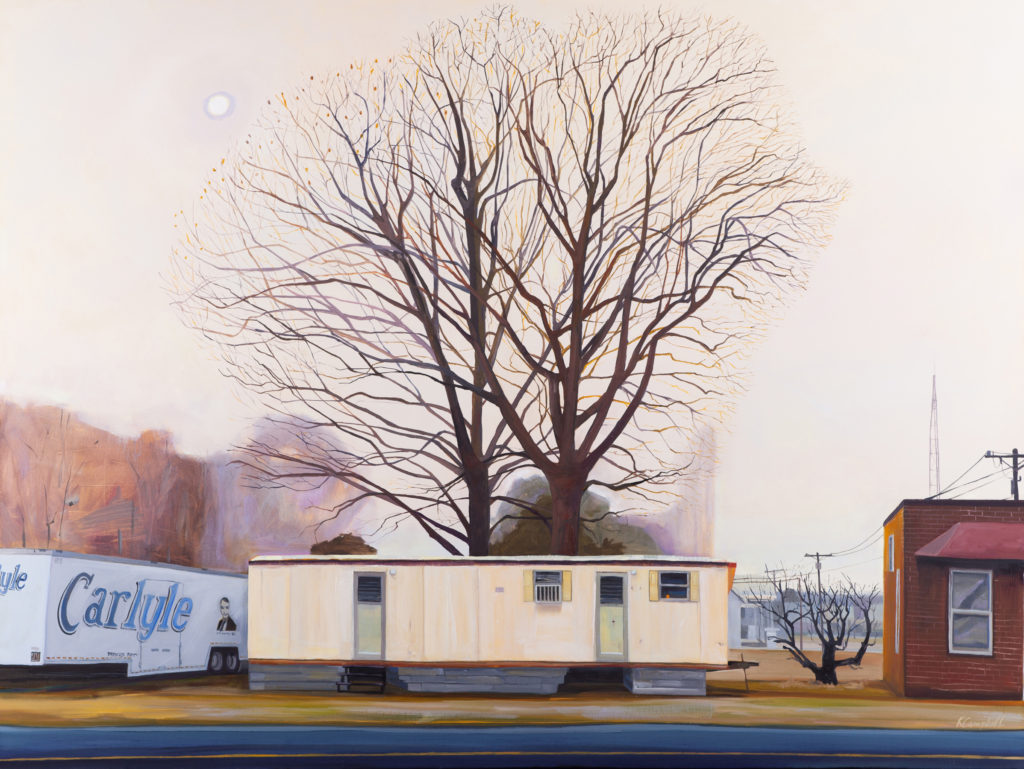Oranges For Christmas, oil on canvas, 36×48  by Rachel Campbell at Craven Allen Gallery