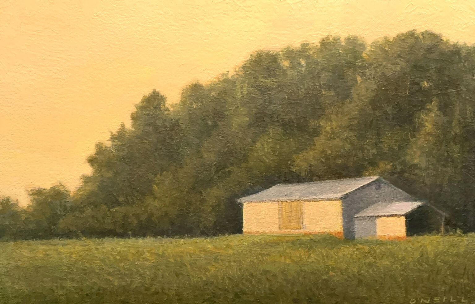 Quail Roost by Gerry O’Neill oil on panel 11×17