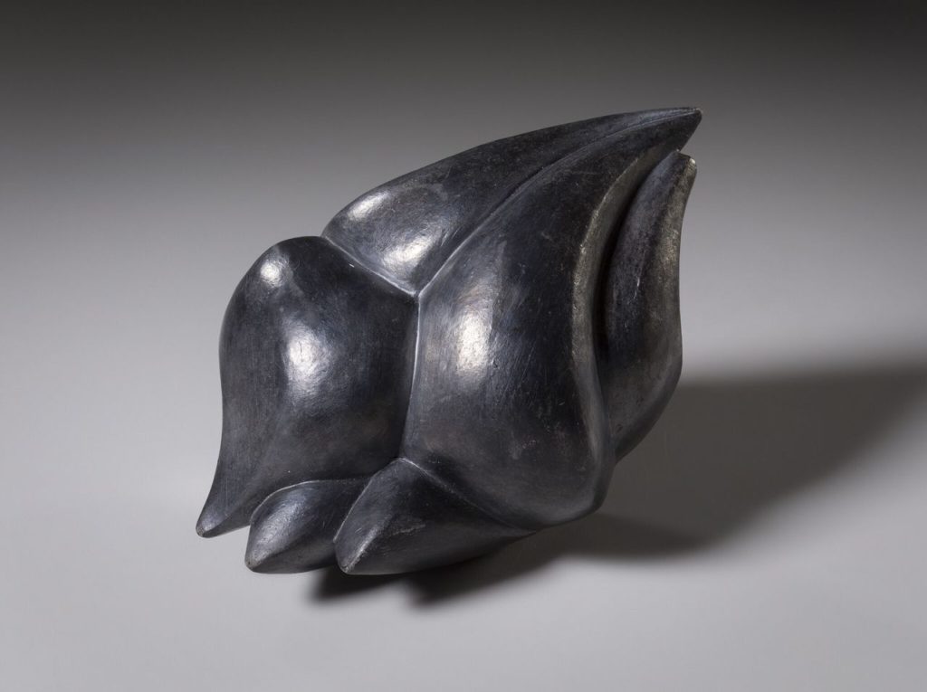 Raku Heart by Rosalie Midyette, ceramic at Craven Allen Gallery