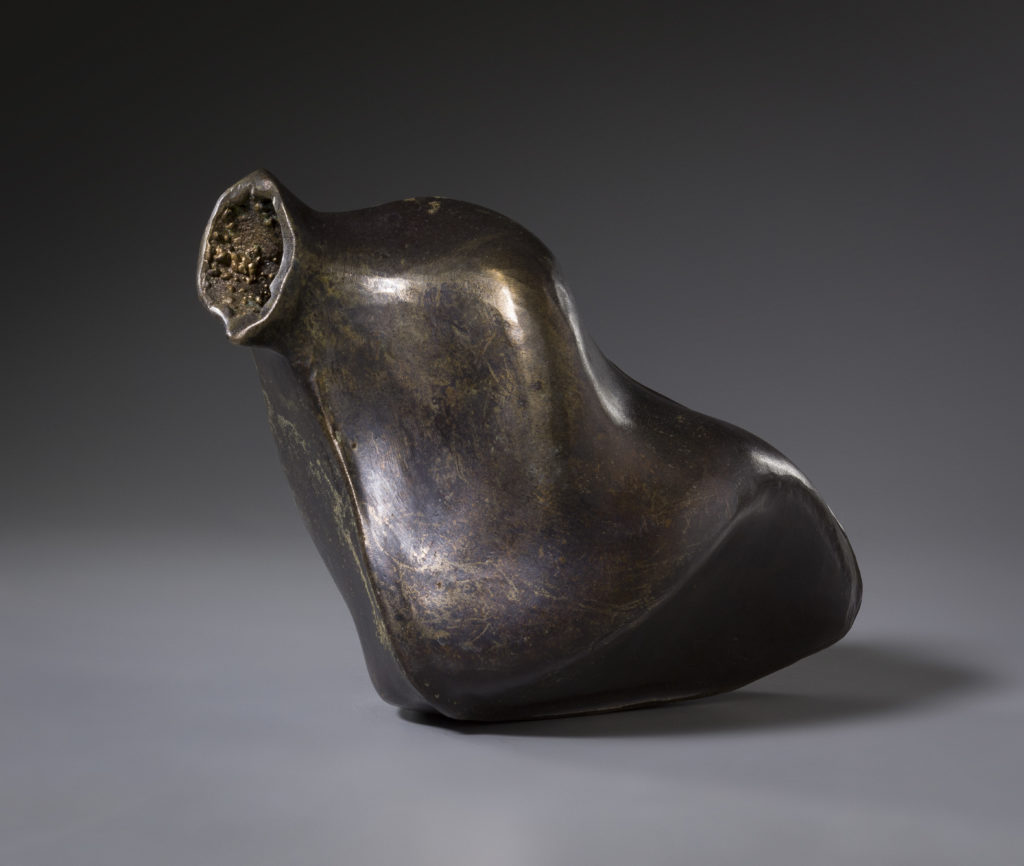 Canteen by Rosalie Midyette, bronze, 11x6x7 at Craven Allen Gallery