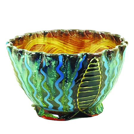 Serving Bowl by Ronan Peterson, red earthenware, 6 x 10 x 4 at Craven Allen Gallery 100