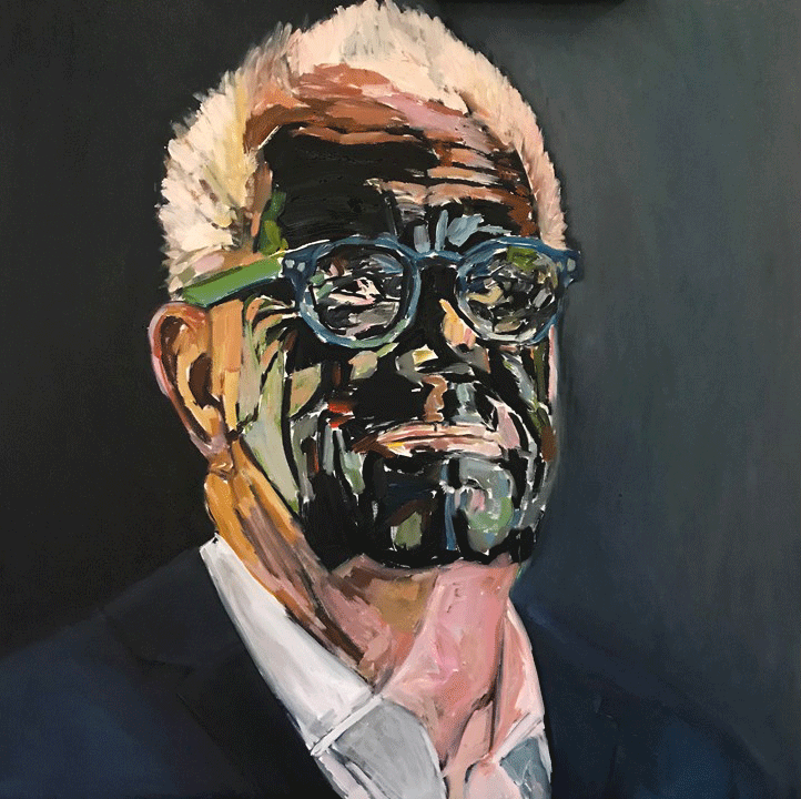 Larry, Oil on Canvas, 30’x30 by Beverly McIver at Craven Allen Gallery
