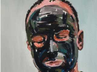 Branden, Oil on Canvas 30 x 30  by Beverly McIver at Craven Allen Gallery