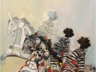 Free, Oil on Canvas, 39.75&rdquo;x56.5 by Beverly McIver at Craven Allen Gallery