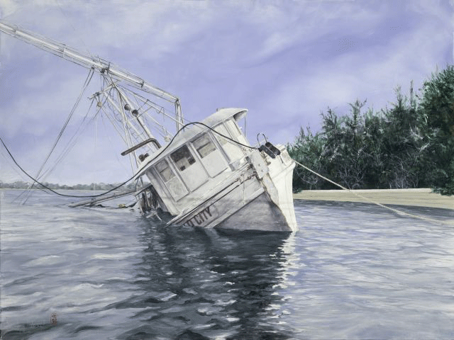 Stranded, acrylic on canvas, 36" x 48"  by Tony Alderman at Craven Allen Gallery