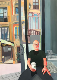 That Guy in Starbucks with a Venti and a Fitbit by Rachel Campbell at Craven Allen Gallery