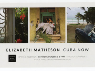 CUBA NOW: PHOTOGRAPHS BY ELIZABETH MATHESON and FINDING THE CURVE: WOODTURNING BY MARC BANKA  at Craven Allen Gallery