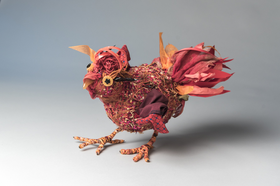 Chicken, mixed materials, by Bryant Holsenbeck at Craven Allen Gallery
