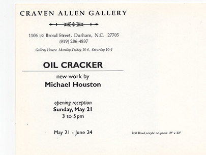 MICHAEL HOUSTON: OIL CRACKER