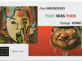 THAT WAS THEN:  PAUL HRUSOSKY and GEORGE JENNE at Craven Allen Gallery, Durham, NC