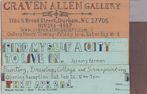 JEREMY KERMAN: FIND MYSELF A CITY TO LIVE IN
