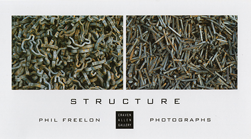 PHIL FREELON: STRUCTURE AT CRAVEN ALLEN GALLERY