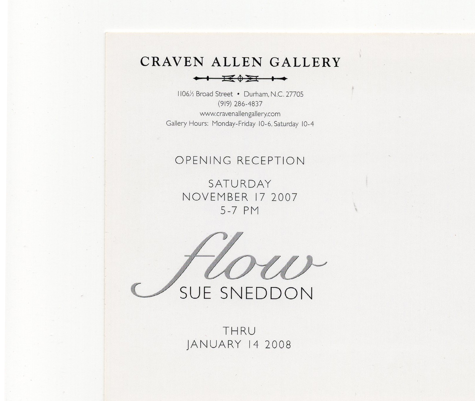 SUE SNEDDON: FLOW 