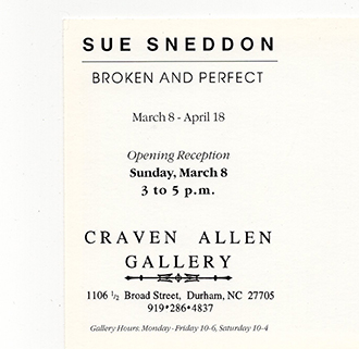 SUE SNEDDON: BROKEN AND PERFECT